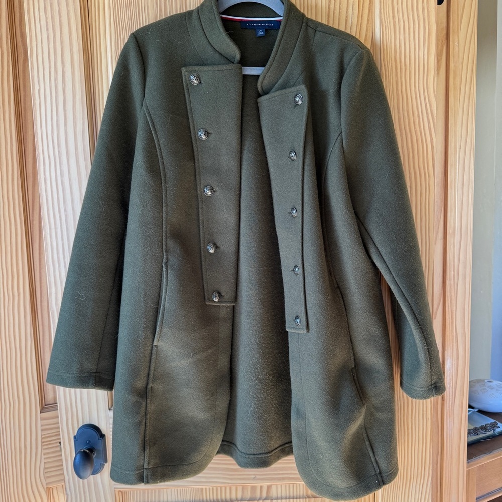 Tommy Hilfiger Olive Trench Coat